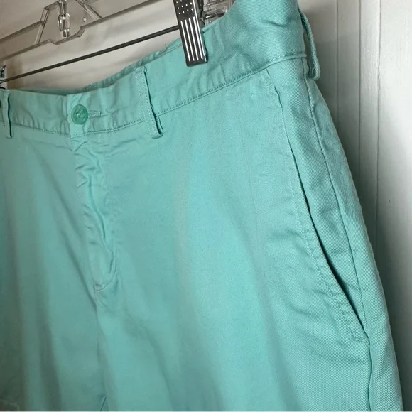 Lacoste Men's Light Blue Aqua Flat Front Shorts - Picture 5 of 9